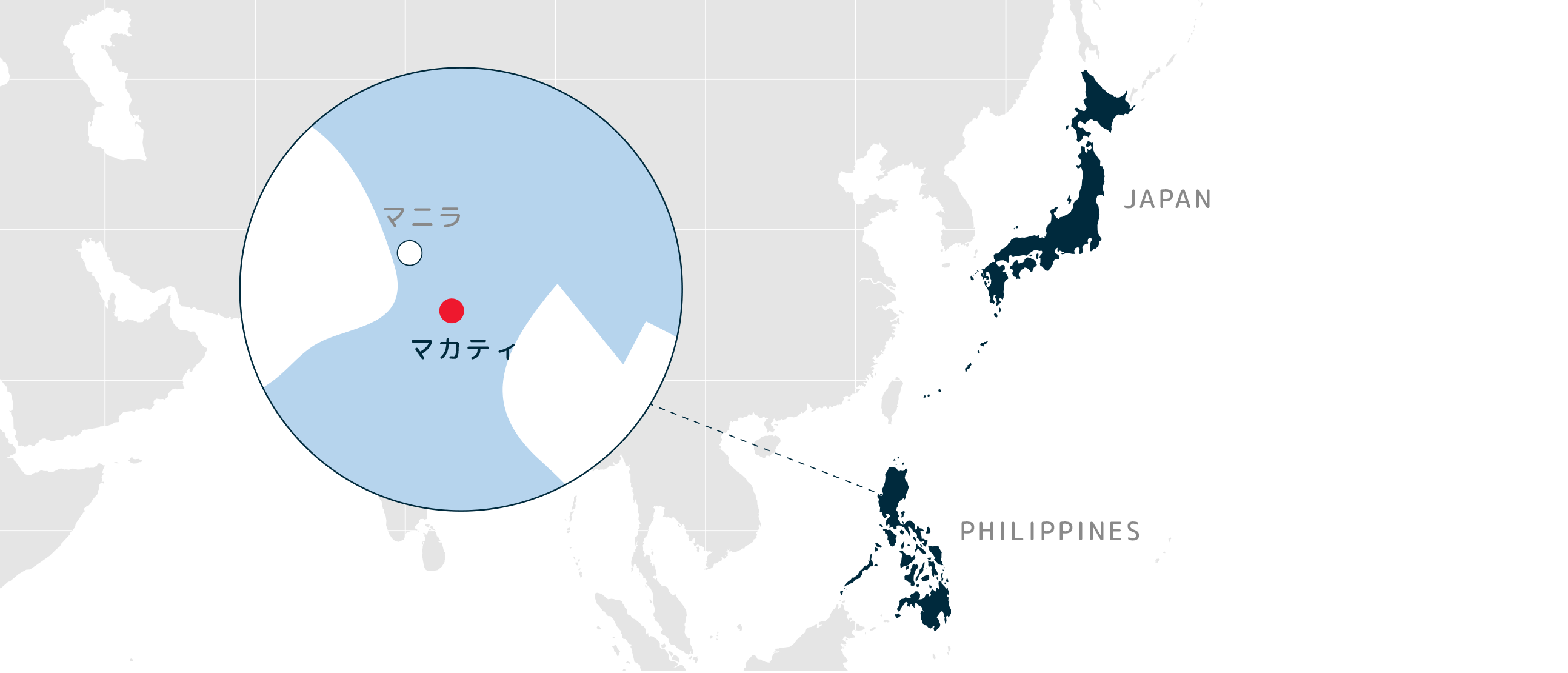 グループ会社の地図